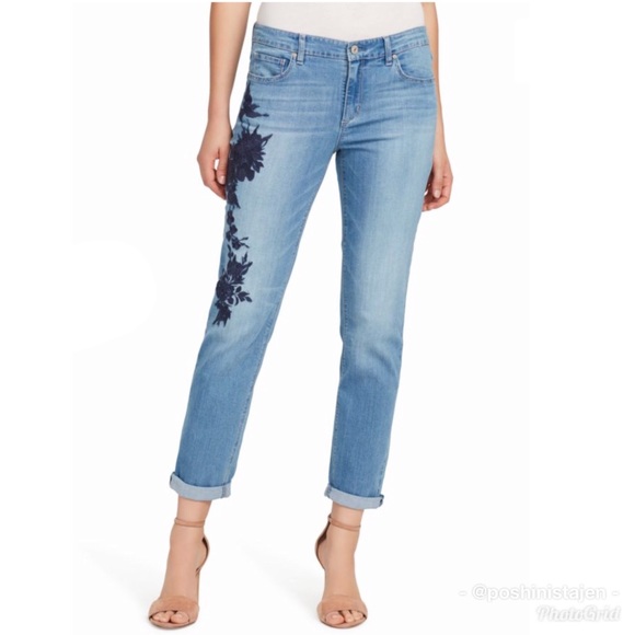 🆕 NWT Vintage America Blues Embroidered Jeans - Picture 2 of 4